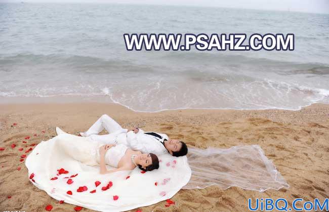photoshop合成穿越千年的爱恋情侣婚片，献给相爱的男女