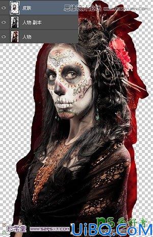 Photoshop图片合成：天使与魔鬼的完美结合_合成出恐怖效果的魔鬼天使