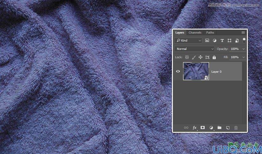 巧用Photoshop置换滤镜制作逼真质感的毛衣艺术字，毛布制品文字效果。