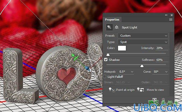 利用PHOTOSHOP 3D工具设计细腻的浮雕花纹立体字-花纹艺术字体