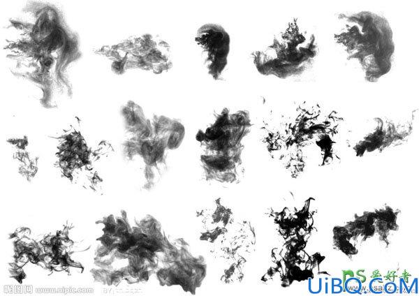 Photoshop端午节艺术字制作教程：设计大气的烟雾水墨字体-烟雾字效