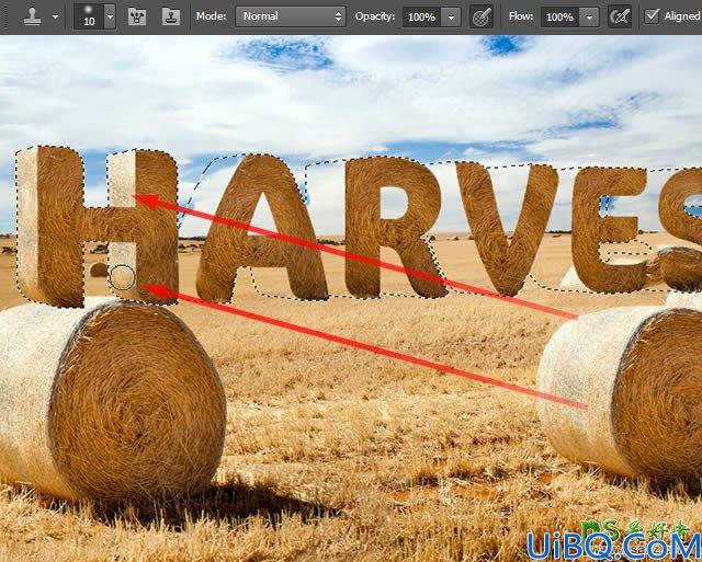 Photoshop立体字教程：设计一例个性十足的草堆立体字-草堆字体效果