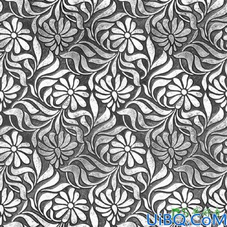 利用PHOTOSHOP 3D工具设计细腻的浮雕花纹立体字-花纹艺术字体