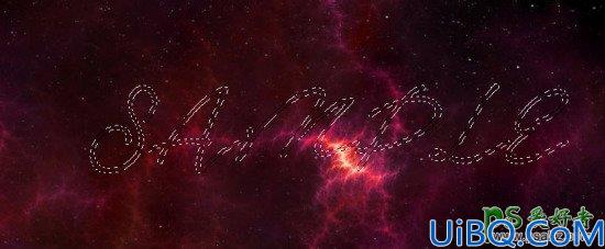 Photoshop文字特效教程：设计炫酷大气的星空字体，星空艺术字