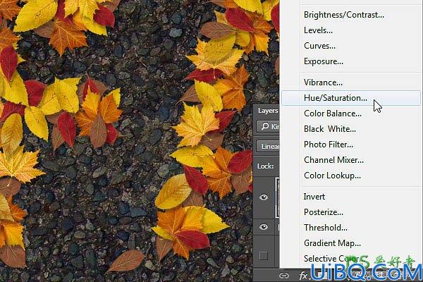 Photoshop个性贴图文字制作教程：设计一例非常有趣的秋季树叶拼贴字体