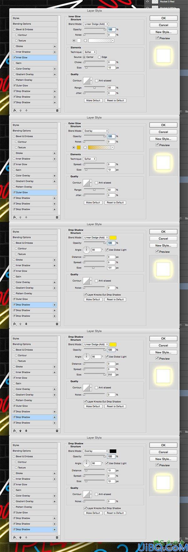 Photoshop+AI文字特效教程：亲手教你设计酷炫多彩的动态效果霓虹灯字体