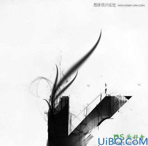 Photoshop文字特效制作实例教程：教您打造黑白抽象风格艺术字