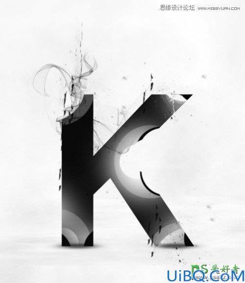 Photoshop文字特效制作实例教程：教您打造黑白抽象风格艺术字