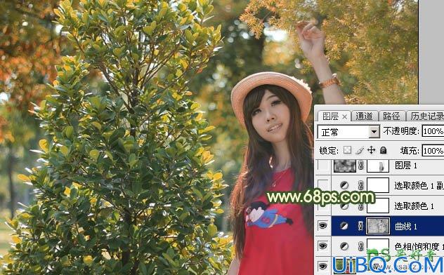 Photoshop美女图片调色教程：给可爱的少女成年图片调出梦幻的橙色调