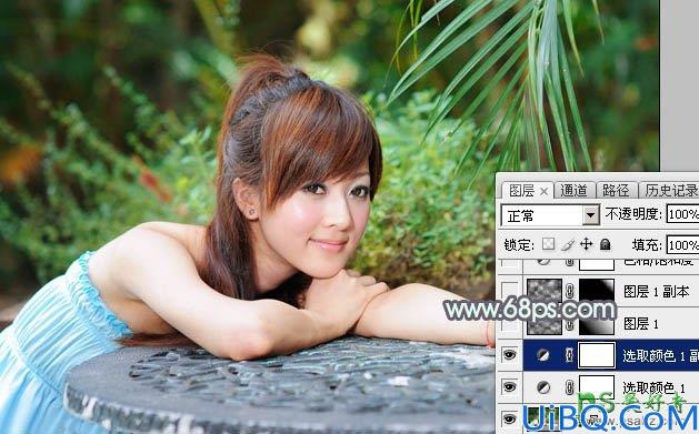 Photoshop调色教程：给极品绝色美女艺术照调出甜美的淡调中性色彩