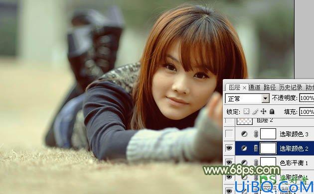Photoshop调色教程：给清新少女私房照调出唯美的暖色效果