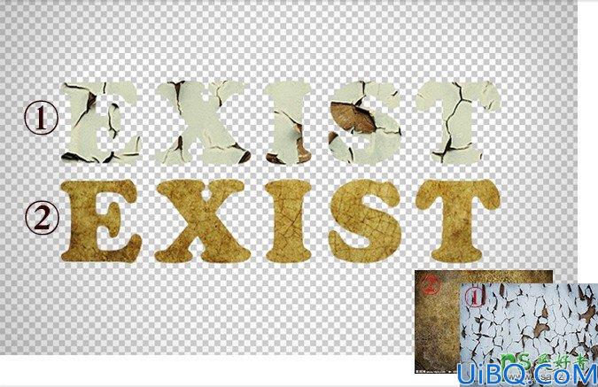 Photoshop字体特效教程：设计逼真效果的墙体裂纹立体字-墙裂字效-墙体字
