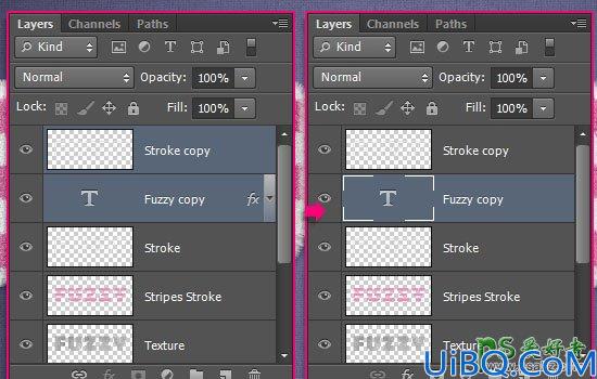 Photoshop个性文字制作：利用图层样式及画笔设计布艺字-可爱的毛巾文字