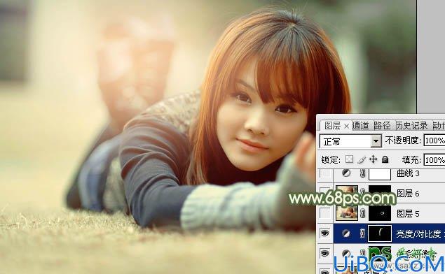 Photoshop调色教程：给清新少女私房照调出唯美的暖色效果