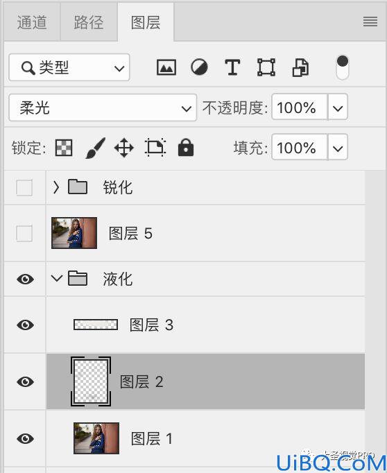 Photoshop人像修图美化教程：给自然光下拍摄的mm人像进个精细磨皮美化。