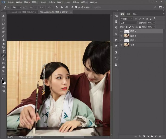 古风摄影，古风人物后期制作过程
