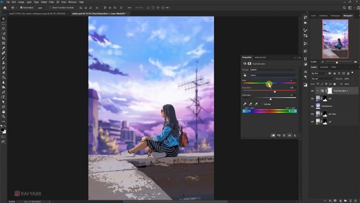 动漫效果，用Photoshop把数码照片转为有日系风格的漫画效果