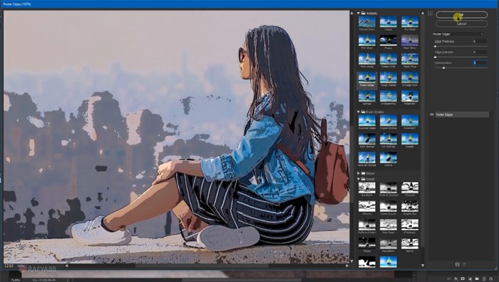 动漫效果，用Photoshop把数码照片转为有日系风格的漫画效果
