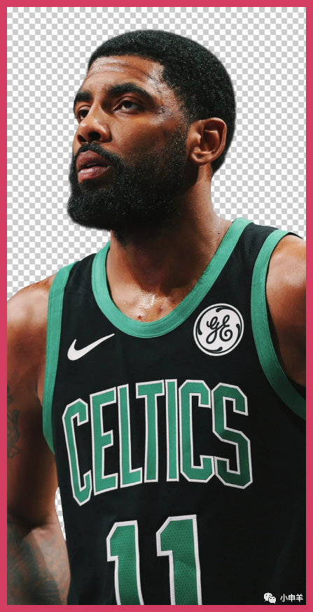 抠人物，通过Photoshop给篮球明星凯里·欧文的场边摄影图进行抠图