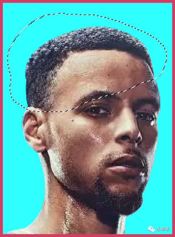 抠人物，给篮球明星斯蒂芬·库里的海报设计图进行抠图