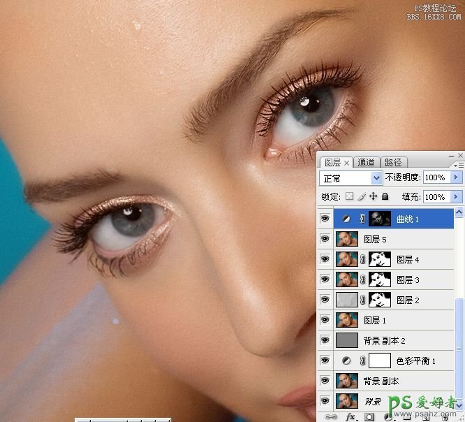 Photoshop皮肤磨皮教程：给国外性感美女人像进行皮肤磨皮，让皮肤更有质