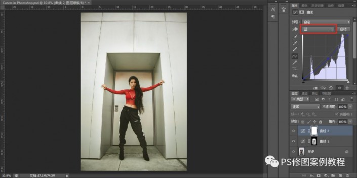 工具运用，通过具体操作实例来掌握Photoshop中的曲线工具如何使用