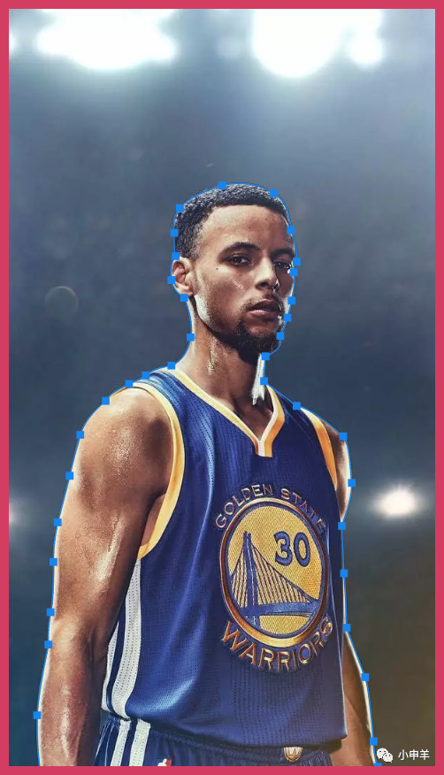 Photoshop抠图换背景教程：给NBA球星斯蒂芬·库里的人像海报抠图换背景