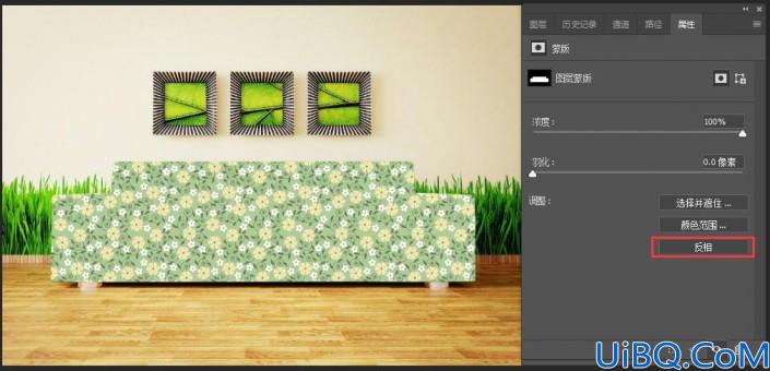 工具知识，利用Photoshop中的图层混合模式制作画布沙发