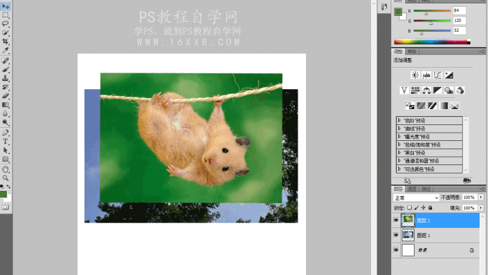 Photoshop工具使用技巧教程：学习矢量蒙版工具处理图像的技巧操作。