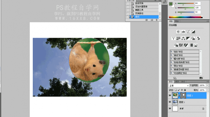 Photoshop工具使用技巧教程：学习矢量蒙版工具处理图像的技巧操作。