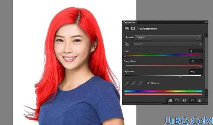 头发颜色，用Photoshop给人物的头发换发色