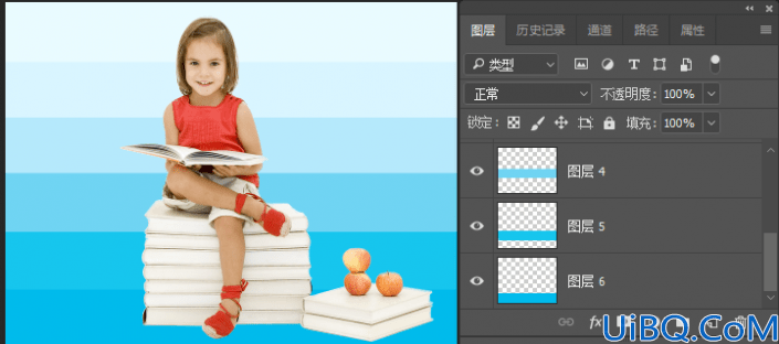 Photoshop工具运用：利用颜色库把图片和背景制作成差不多的颜色。