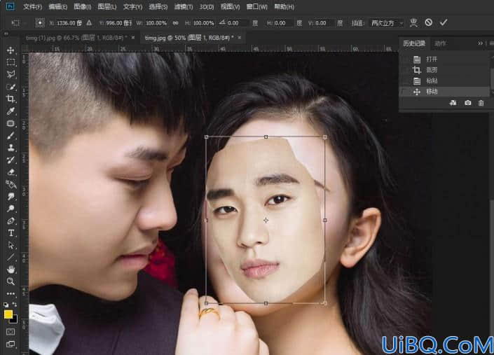 换脸教程，在Photoshop中给人物进行快速换脸
