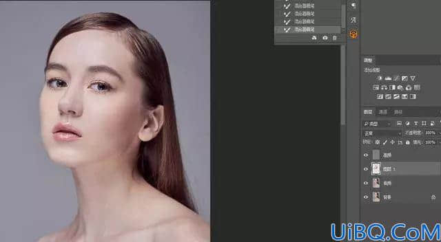人物磨皮，在Photoshop中用高低频给人物进行磨皮精修