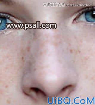 Photoshop去雀斑教程：利用磨皮美容给美女人物去雀斑修出光滑的脸部皮肤