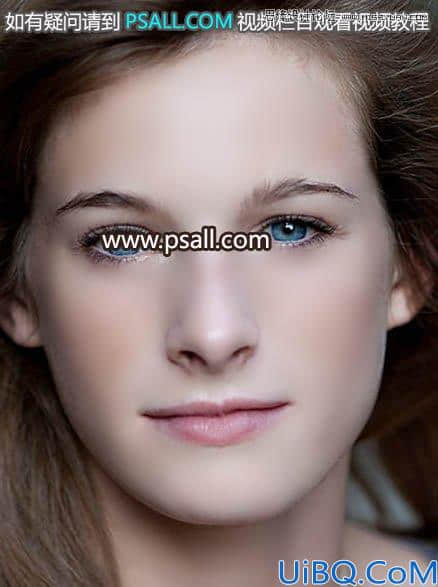 Photoshop去雀斑教程：利用磨皮美容给美女人物去雀斑修出光滑的脸部皮肤