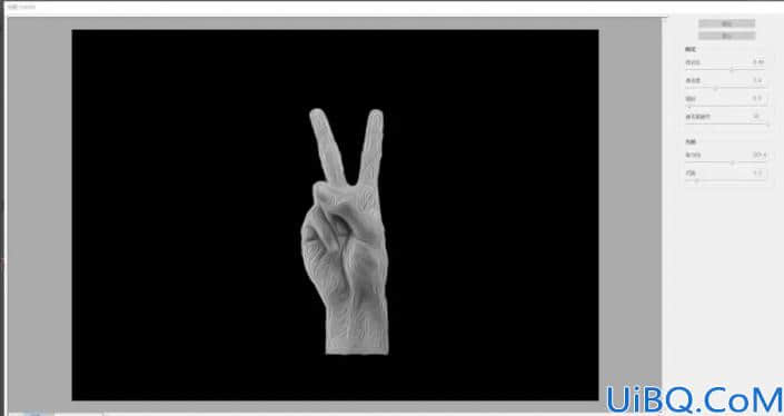 Photoshop合成一款创意的烟雾手势图片，剪刀手烟雾照片。