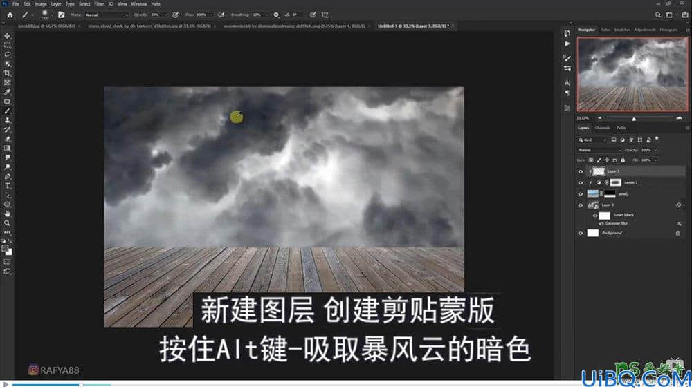 Photoshop海洋场景合成教程：打造从书本里面浮现的海洋童话世界场景。