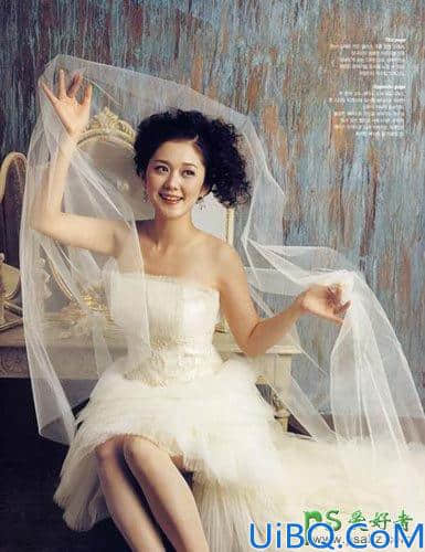 Photoshop婚纱照抠图教程：给复杂背景中的美女婚纱照抠图更换漂亮的背景