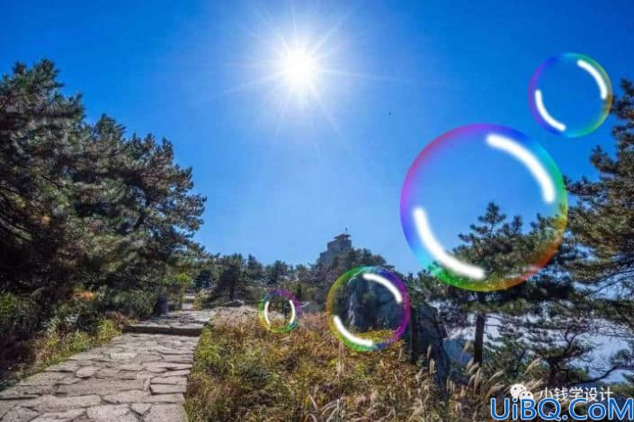 泡泡教程，给照片添加梦幻的彩色泡泡