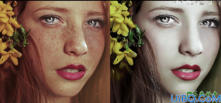 Photoshop人像磨皮教程：学习给脸上长满了斑的少女人像进行快速磨皮美肤