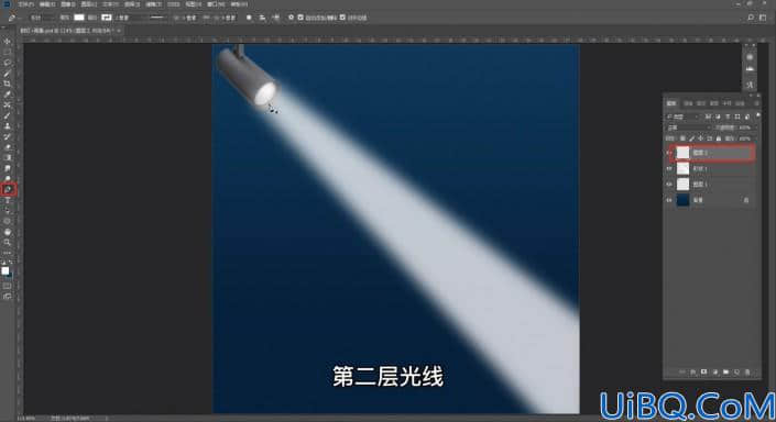 光束效果，用Photoshop给制作射灯光线效果照片