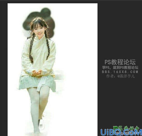 Photoshop抠发丝教程：十分钟学习给美女学生照完美抠发丝。