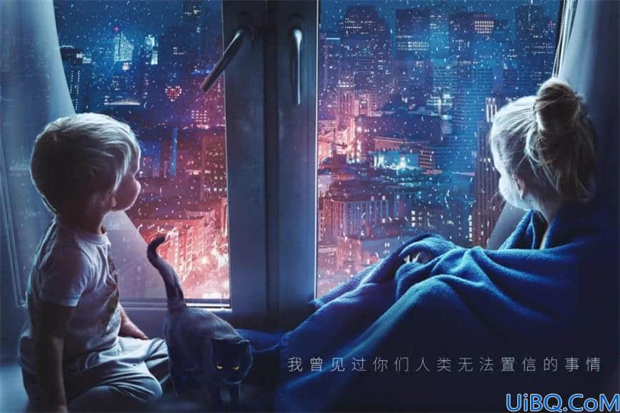 Photoshop后期入门必学的调色合成技巧：如何把白天变成梦幻的夜晚效果。