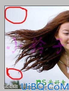 Photoshop美女抠图教程：利用图层方式快速抠出美女飘逸的长发。