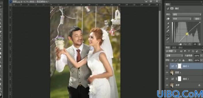 婚纱后期，用Photoshop中的色彩条件给婚纱进行修图