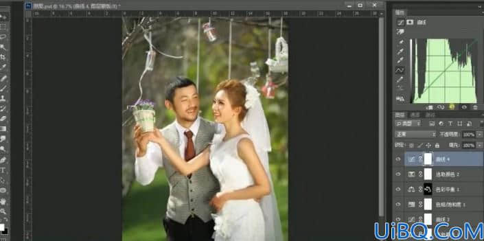 婚纱后期，用Photoshop中的色彩条件给婚纱进行修图