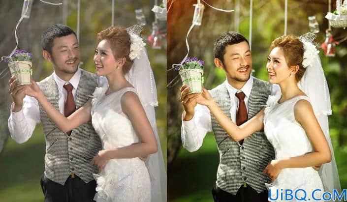 婚纱后期，用Photoshop中的色彩条件给婚纱进行修图