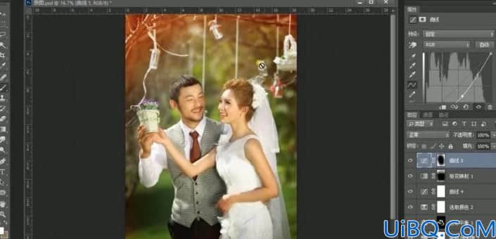 婚纱后期，用Photoshop中的色彩条件给婚纱进行修图