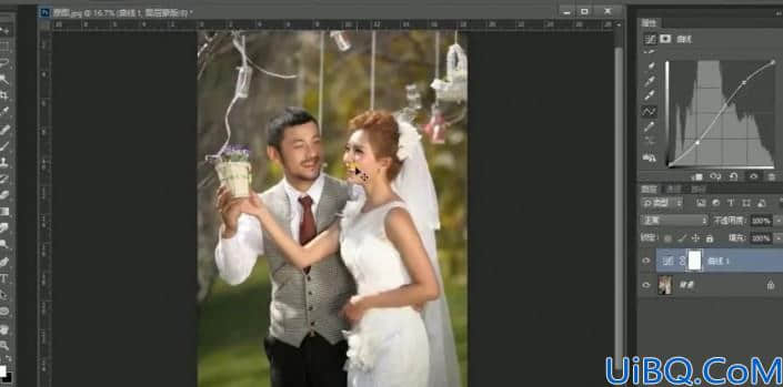 婚纱后期，用Photoshop中的色彩条件给婚纱进行修图